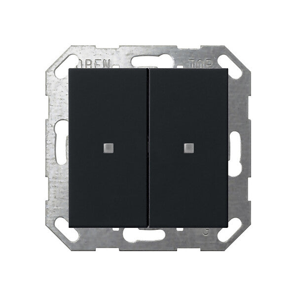 Gira Taster Wippe KNX, 2f, Schwarz 5173005